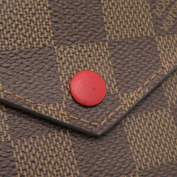 Excellent condition Louis Vuitton Portefeuille Victorine Damier N41659 tri-fo...